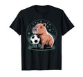 Soccer Capybara Capy Football Lover T-Shirt - Novelty Apparel Men Women - T-Shirt, Sweatshirt, Hoodie