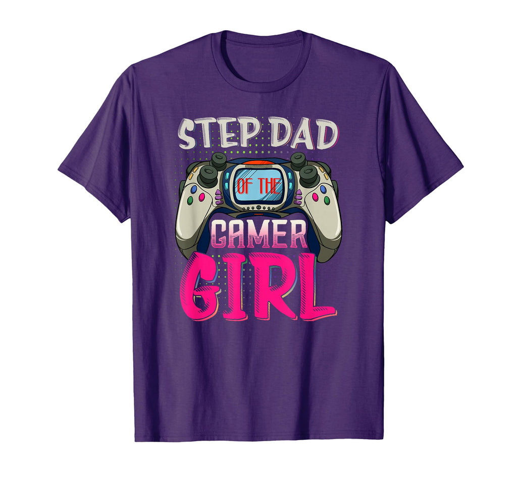 Step Dad Gamer Matching Birthday T-Shirt - Fun Novelty Design for Adults - T-Shirt, Sweatshirt, Hoodie