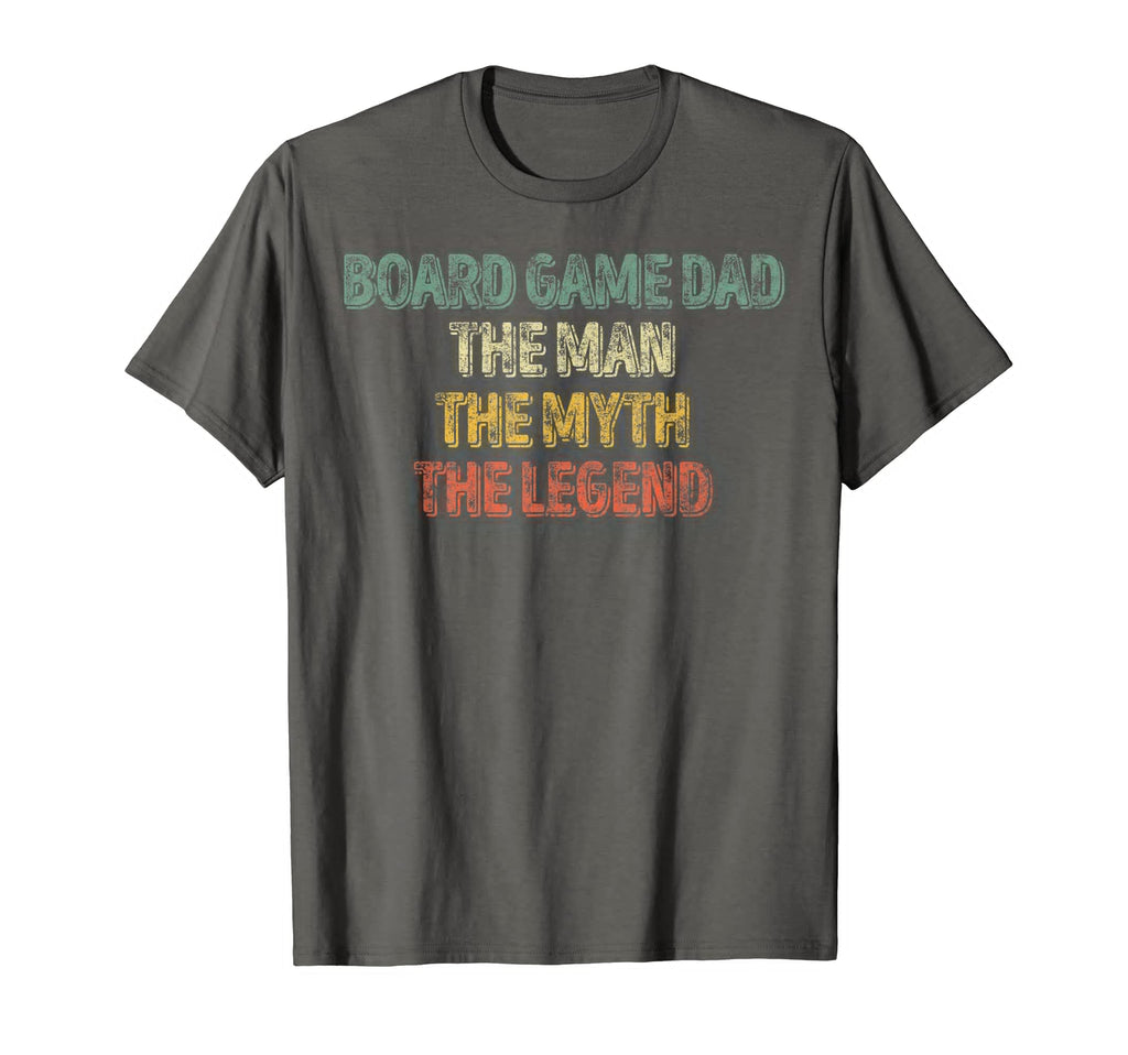 Mens Board Game Dad Myth Legend T-Shirt - Trendy Graphic for Adults - T-Shirt, Sweatshirt, Hoodie