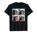 Rottweiler Santa Hat Snowy Rottie T-Shirt - Aesthetic Graphic for Adults - T-Shirt, Sweatshirt, Hoodie