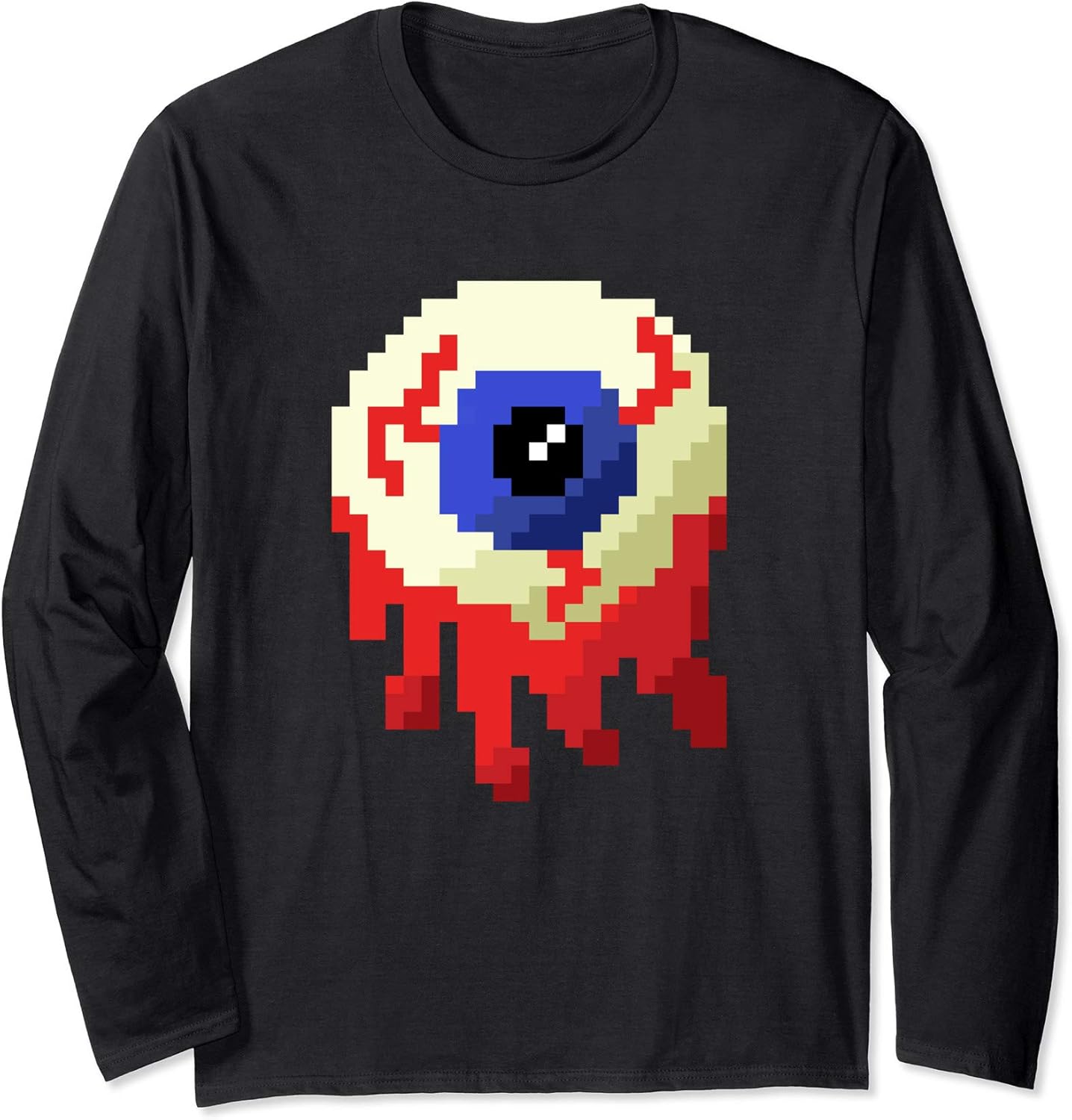 Pixel Art Eyeball Dead Zombie Eye Halloween Gamer - Adult & Kids T-Shirts, Sweatshirts & Hoodies apparel design preview 1