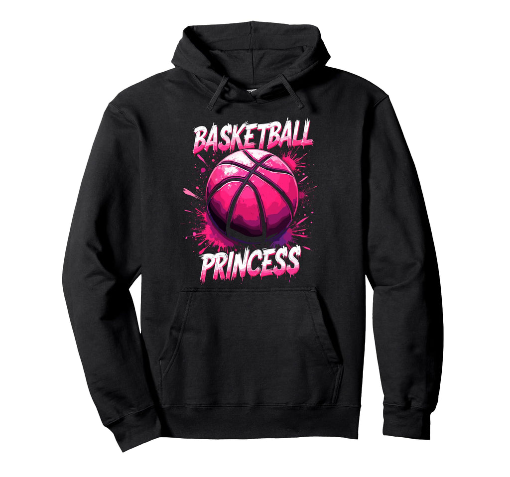 Basketball Princess Basketball Player Fan Hoodie - Trendy Graphic Men Women - T-Shirt, Sweatshirt, Hoodie