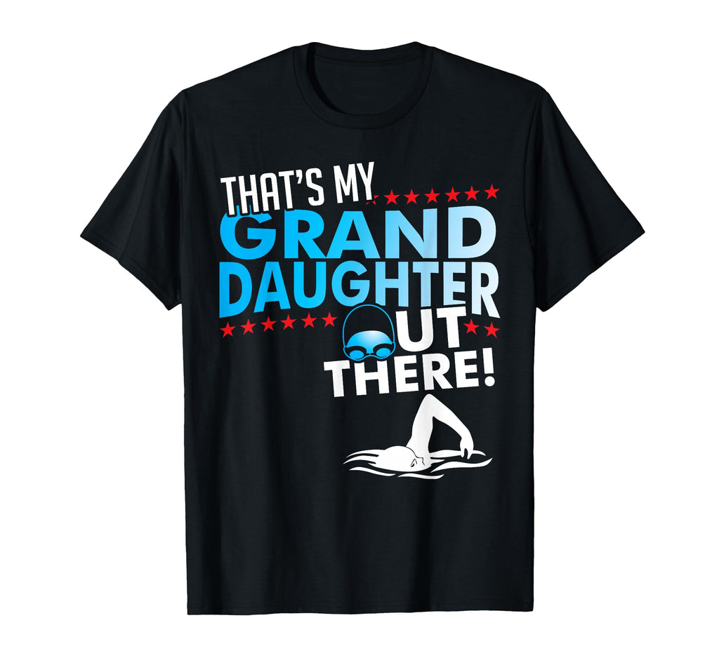 My Granddaughter Swimmer Grandpa T-Shirt - Aesthetic Graphic Unisex - T-Shirt, Sweatshirt, Hoodie