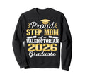 Proud Step Mom 2026 Valedictorian Sweatshirt - Aesthetic Graphic Men Women - T-Shirt, Sweatshirt, Hoodie