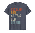 Husband Dad 40 Year Old Legend 40Th T-Shirt - Trendy Graphic for Adults - T-Shirt, Sweatshirt, Hoodie