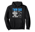 Dad Twins Father Two Twin Dad Hoodie - Unique Graphic for Adults - T-Shirt, Sweatshirt, Hoodie