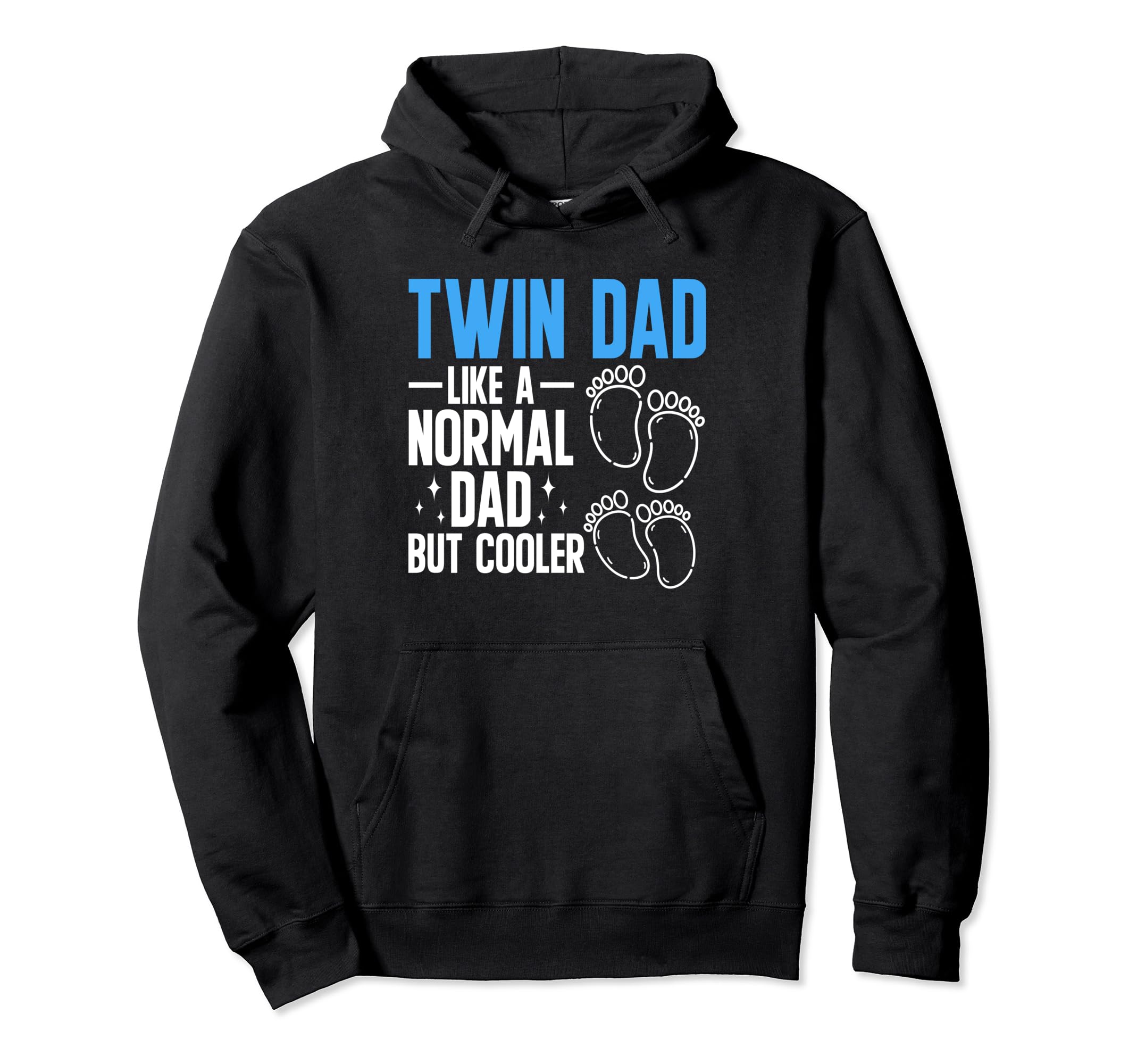 Dad Twins Father Two Twin Dad Hoodie - Unique Graphic for Adults - T-Shirt, Sweatshirt, Hoodie
