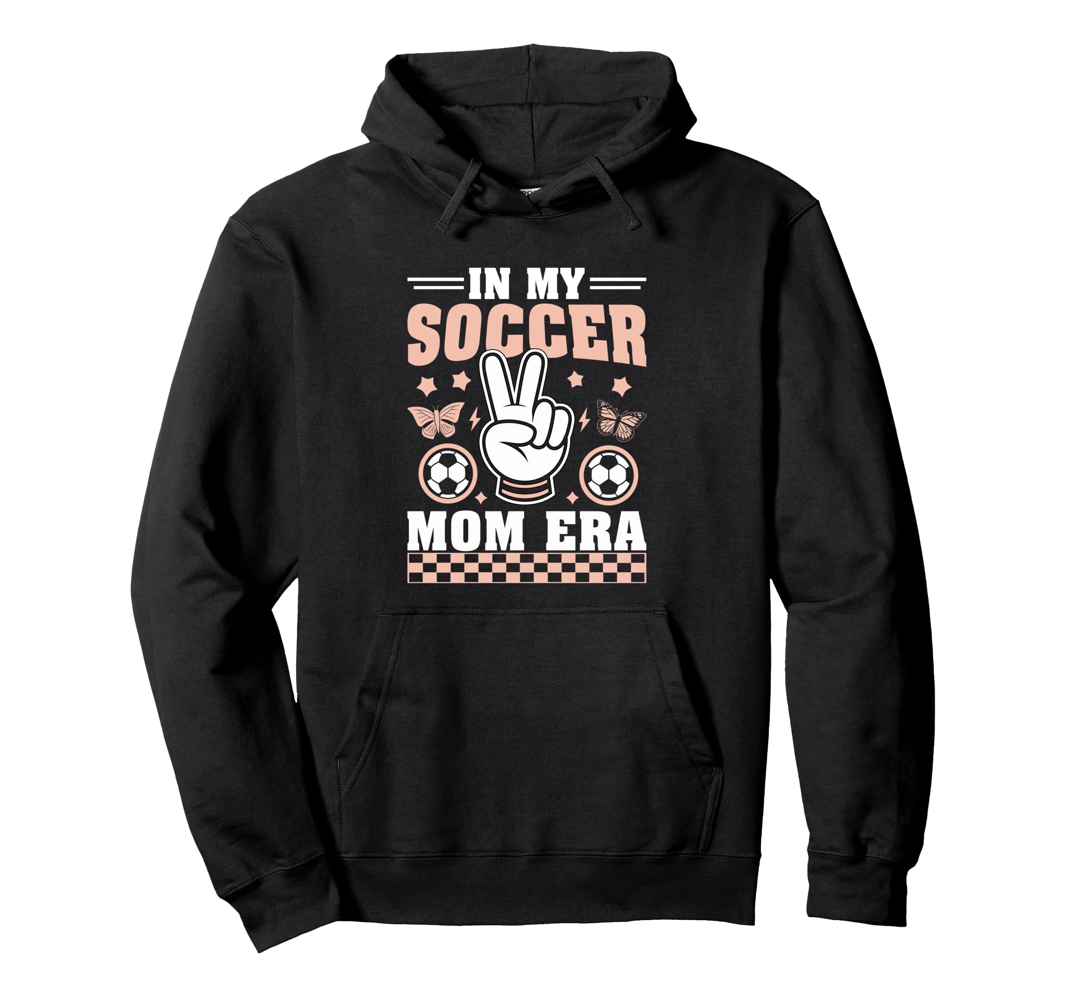 My Soccer Mom Era Football Butterflies Hoodie - Trendy Graphic for Adults - T-Shirt, Sweatshirt, Hoodie
