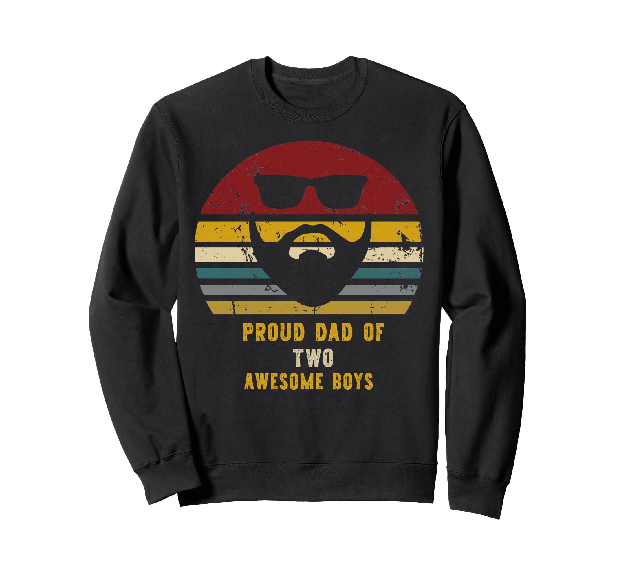 Proud Dad Two Awesome Great Dads Tees Sweatshirt - Unique Graphic Men Women - T-Shirt, Sweatshirt, Hoodie