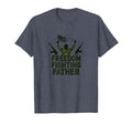 Army Dad Freedom Fighting Father T-Shirt - Custom Art Print for Adults - T-Shirt, Sweatshirt, Hoodie