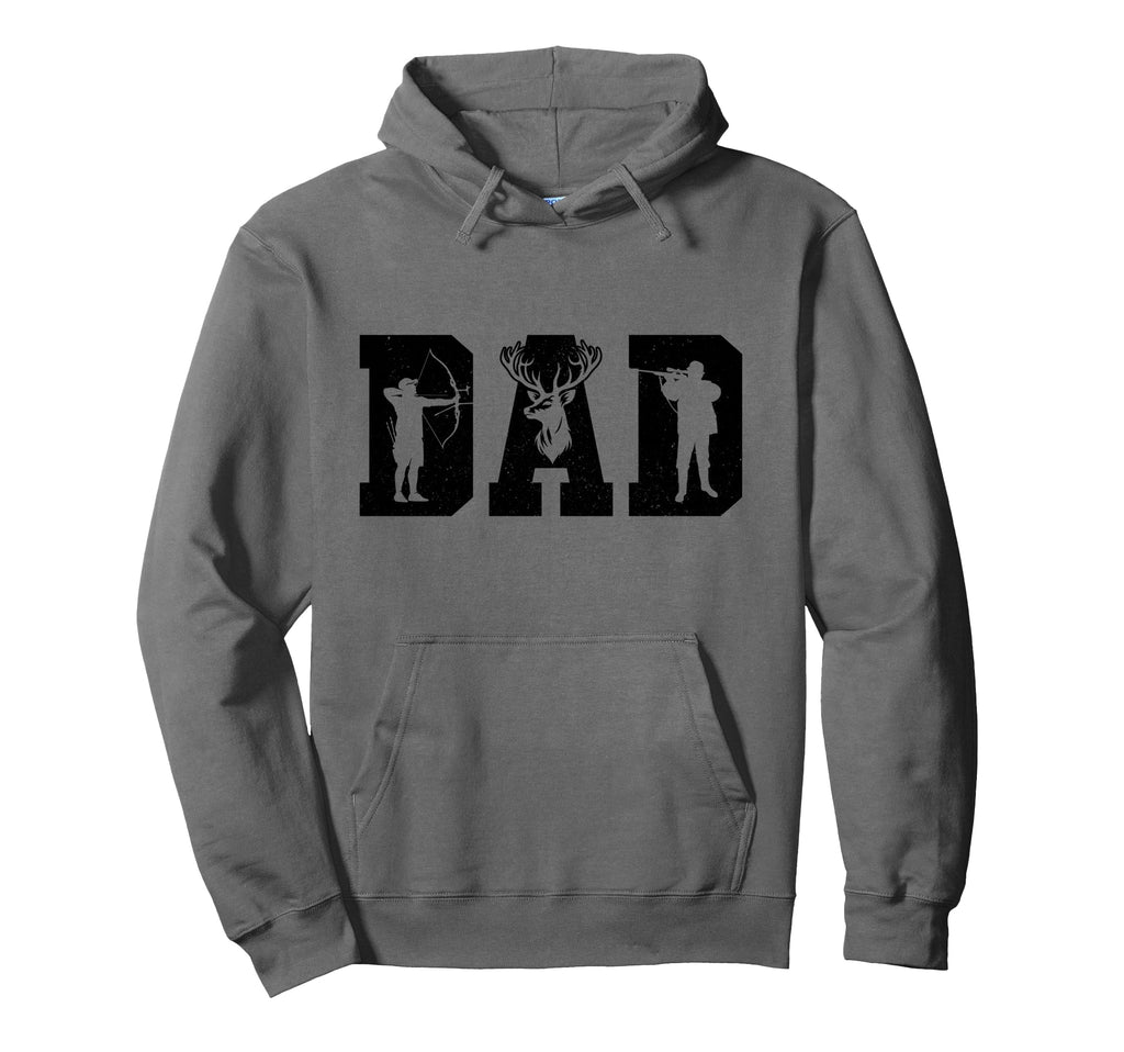Hunting Dad Deer Hunter Bow Hunting Hoodie - Novelty Apparel for Adults - T-Shirt, Sweatshirt, Hoodie