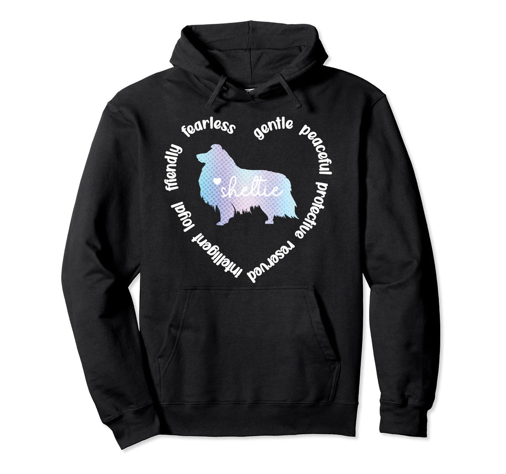 Sheltie Dog Heart Sheltie Mom Hoodie - Streetwear Style for Adults - T-Shirt, Sweatshirt, Hoodie