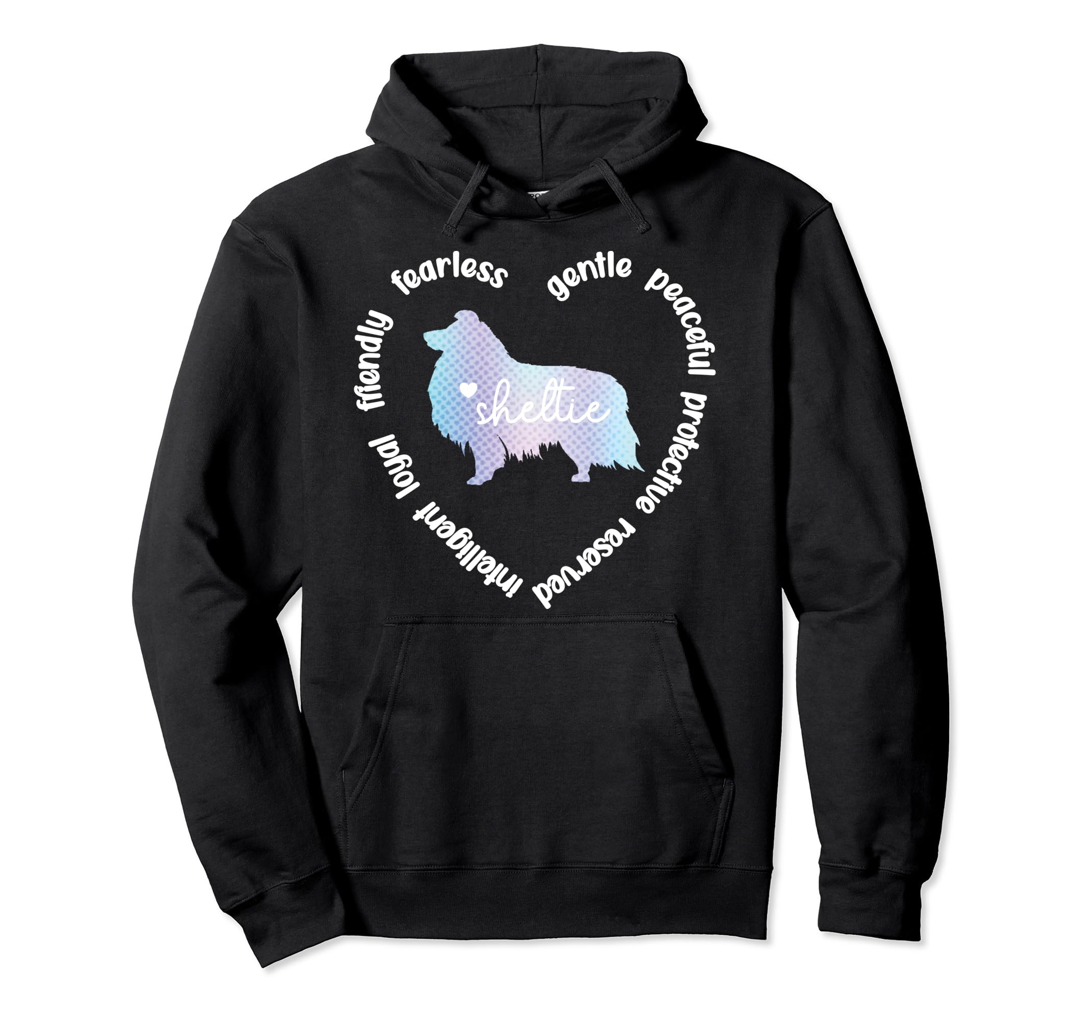 Sheltie Dog Heart Sheltie Mom Hoodie - Streetwear Style for Adults - T-Shirt, Sweatshirt, Hoodie