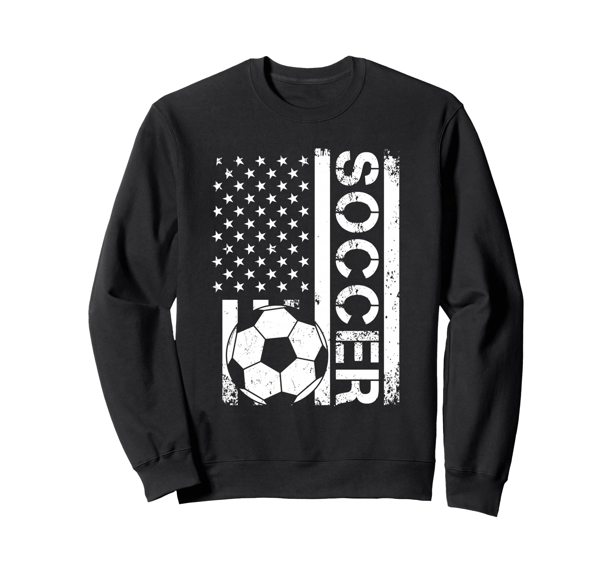 Soccer Usa Flag Soccer Flag Sweatshirt - Casual Everyday Wear Men Women - T-Shirt, Sweatshirt, Hoodie