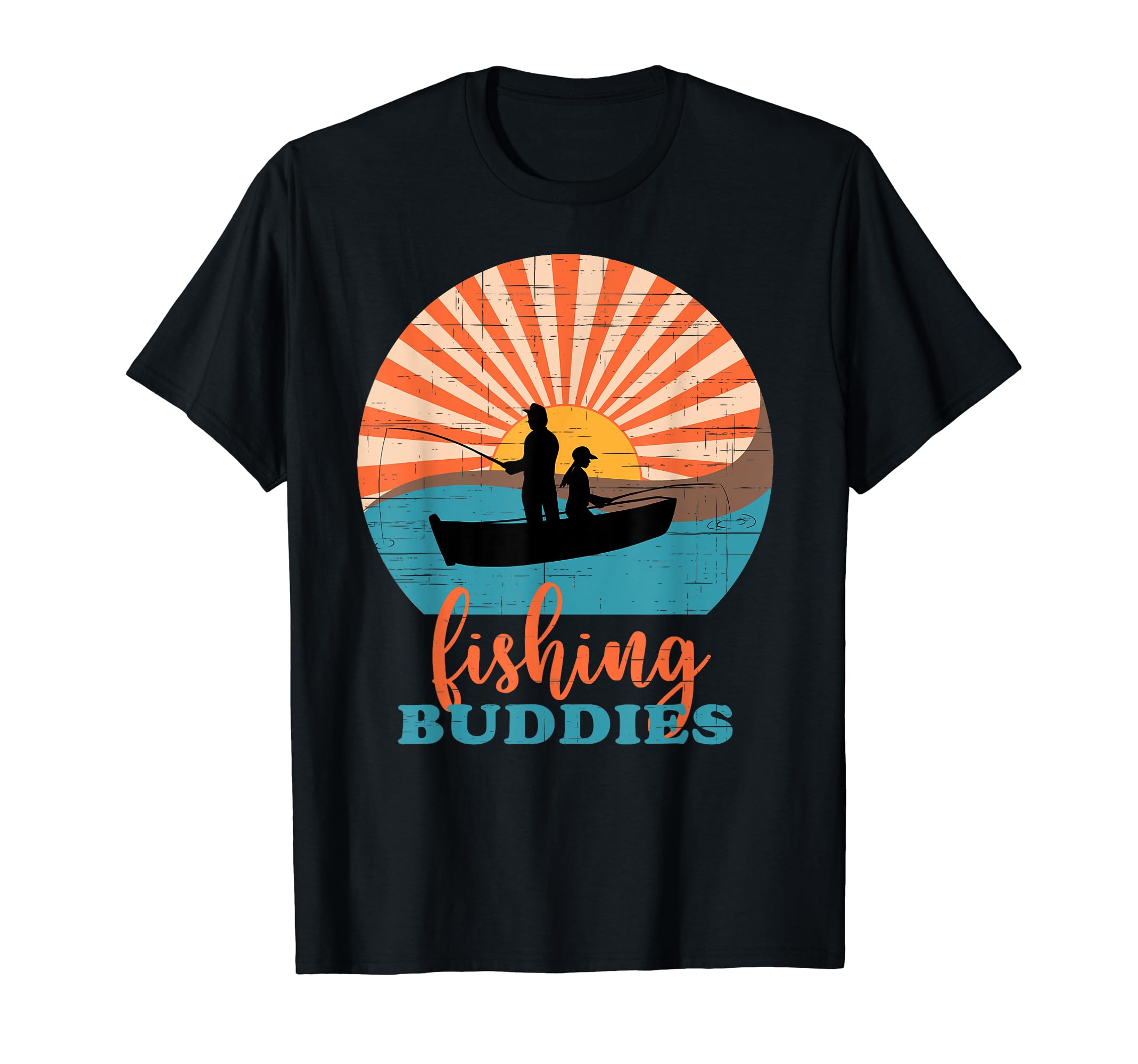 Fishing Buddies Dad And Daughter T-Shirt - Streetwear Style for Adults - T-Shirt, Sweatshirt, Hoodie