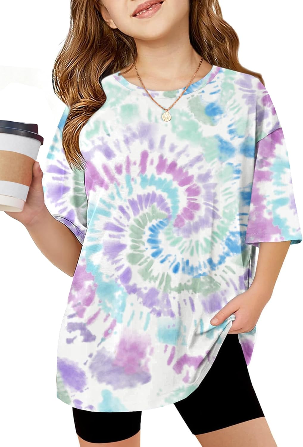 Girls Oversized Short Sleeve Kids Summer Tops Soft - Adult & Kids T-Shirts, Sweatshirts & Hoodies apparel design preview 1