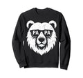 Papa Bear Face Wearing Sunglasses Sweatshirt - Streetwear Style Men Women - T-Shirt, Sweatshirt, Hoodie