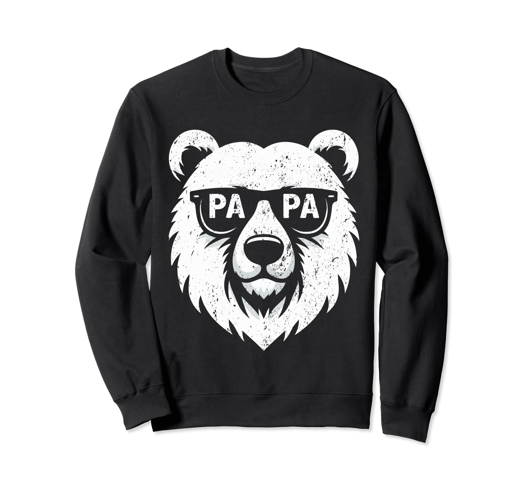 Papa Bear Face Wearing Sunglasses Sweatshirt - Streetwear Style Men Women - T-Shirt, Sweatshirt, Hoodie
