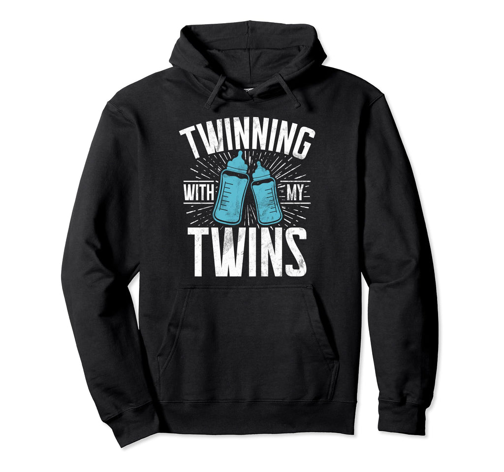 Twinning My Twins Twin Dad Hoodie - Unique Graphic Men Women - T-Shirt, Sweatshirt, Hoodie
