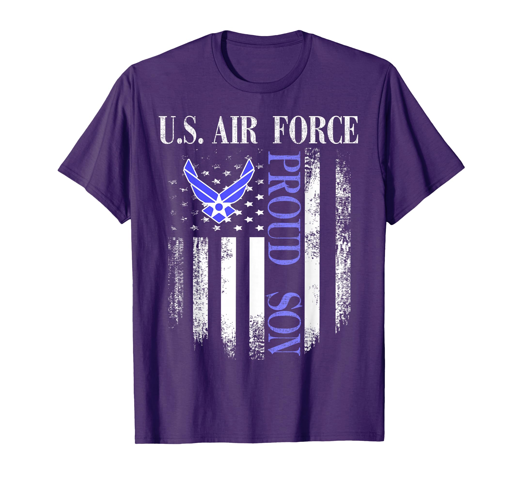 U S Air Force Proud Son American Flag T-Shirt - Minimalist Print Unisex - T-Shirt, Sweatshirt, Hoodie