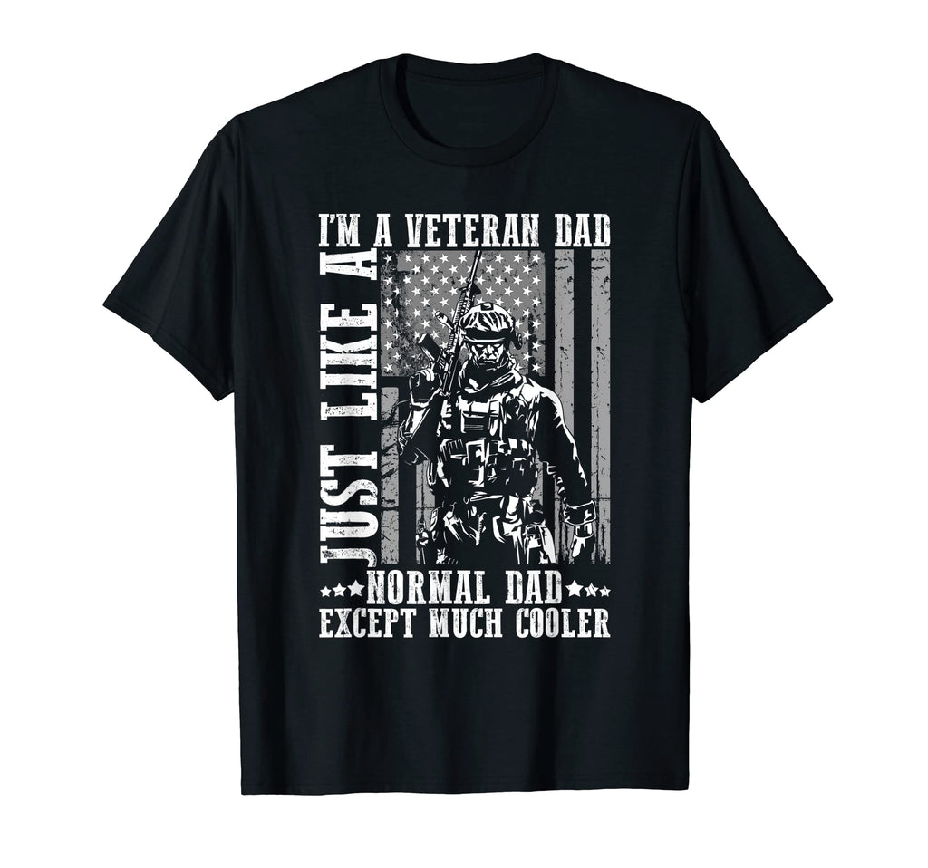 Mens Veteran Dad Best Dad Patriot T-Shirt - Minimalist Print for Adults - T-Shirt, Sweatshirt, Hoodie
