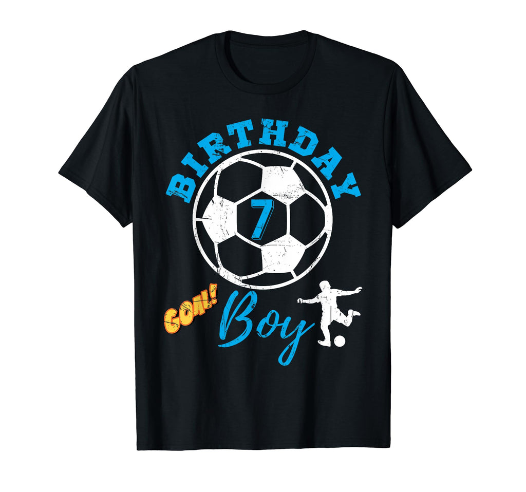 7 Years Old Birthday 7Th Soccer T-Shirt - Custom Art Print Men Women - T-Shirt, Sweatshirt, Hoodie