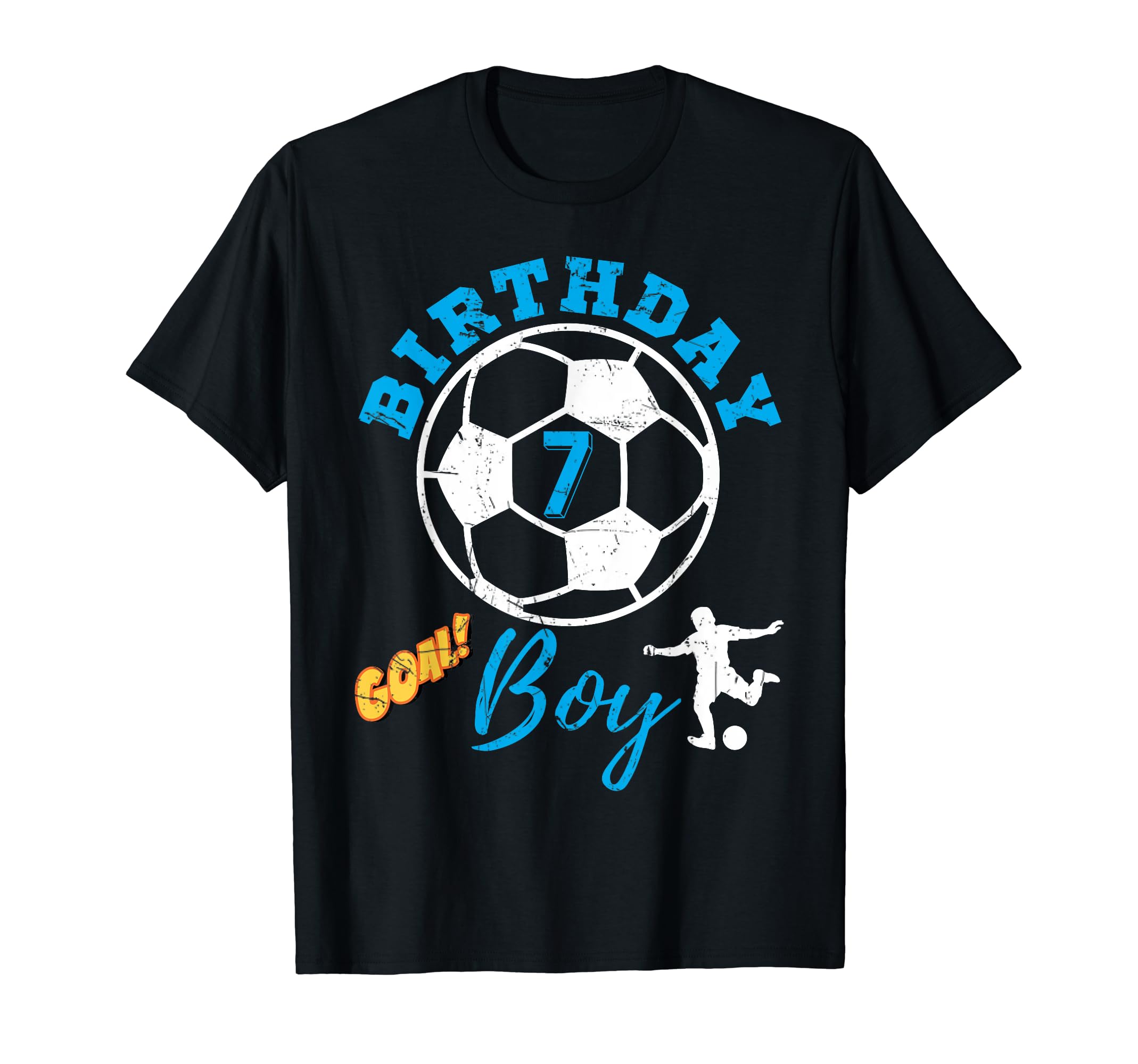 7 Years Old Birthday 7Th Soccer T-Shirt - Custom Art Print Men Women - T-Shirt, Sweatshirt, Hoodie