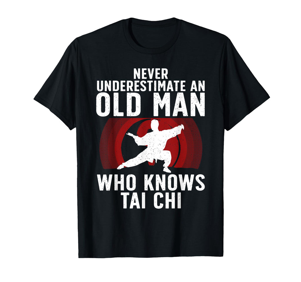 Tai Chi Art Grandpa Martial Arts Tai T-Shirt - Minimalist Print for Adults - T-Shirt, Sweatshirt, Hoodie