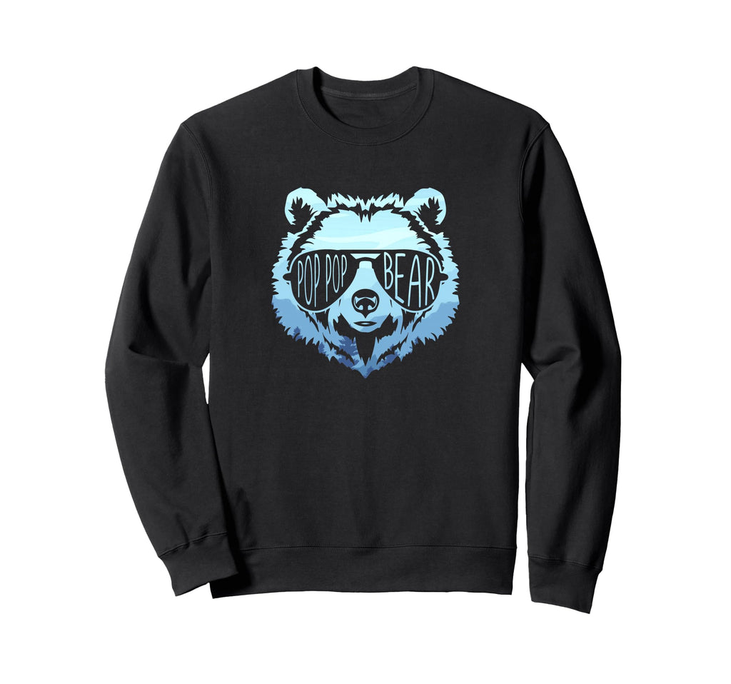 Pop Pop Bear Reflection Sunglasses Sweatshirt - Unique Graphic for Adults - T-Shirt, Sweatshirt, Hoodie