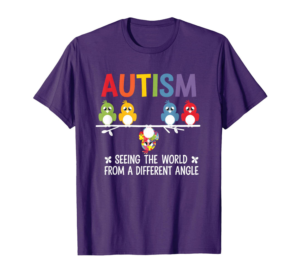 Autism Seeing World From Different Angle T-Shirt - Graphic Print Unisex - T-Shirt, Sweatshirt, Hoodie