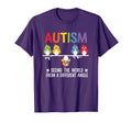 Autism Seeing World From Different Angle T-Shirt - Graphic Print Unisex - T-Shirt, Sweatshirt, Hoodie