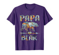 Papa Bear Matching Family Bear Camping T-Shirt - Novelty Apparel Unisex - T-Shirt, Sweatshirt, Hoodie