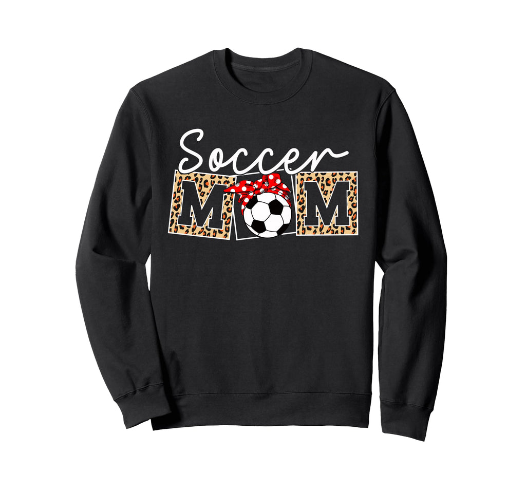 Leopard Soccer Mom Life Game Day Sweatshirt - Graphic Print Men Women - T-Shirt, Sweatshirt, Hoodie
