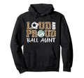 Loud And Proud Soccer Volleyball Aunt Hoodie - Minimalist Print for Adults - T-Shirt, Sweatshirt, Hoodie
