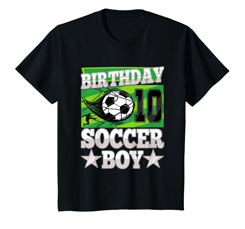 Soccer Birthday Party 10Th Birthday 10 T-Shirt - Custom Art Print Unisex - T-Shirt, Sweatshirt, Hoodie