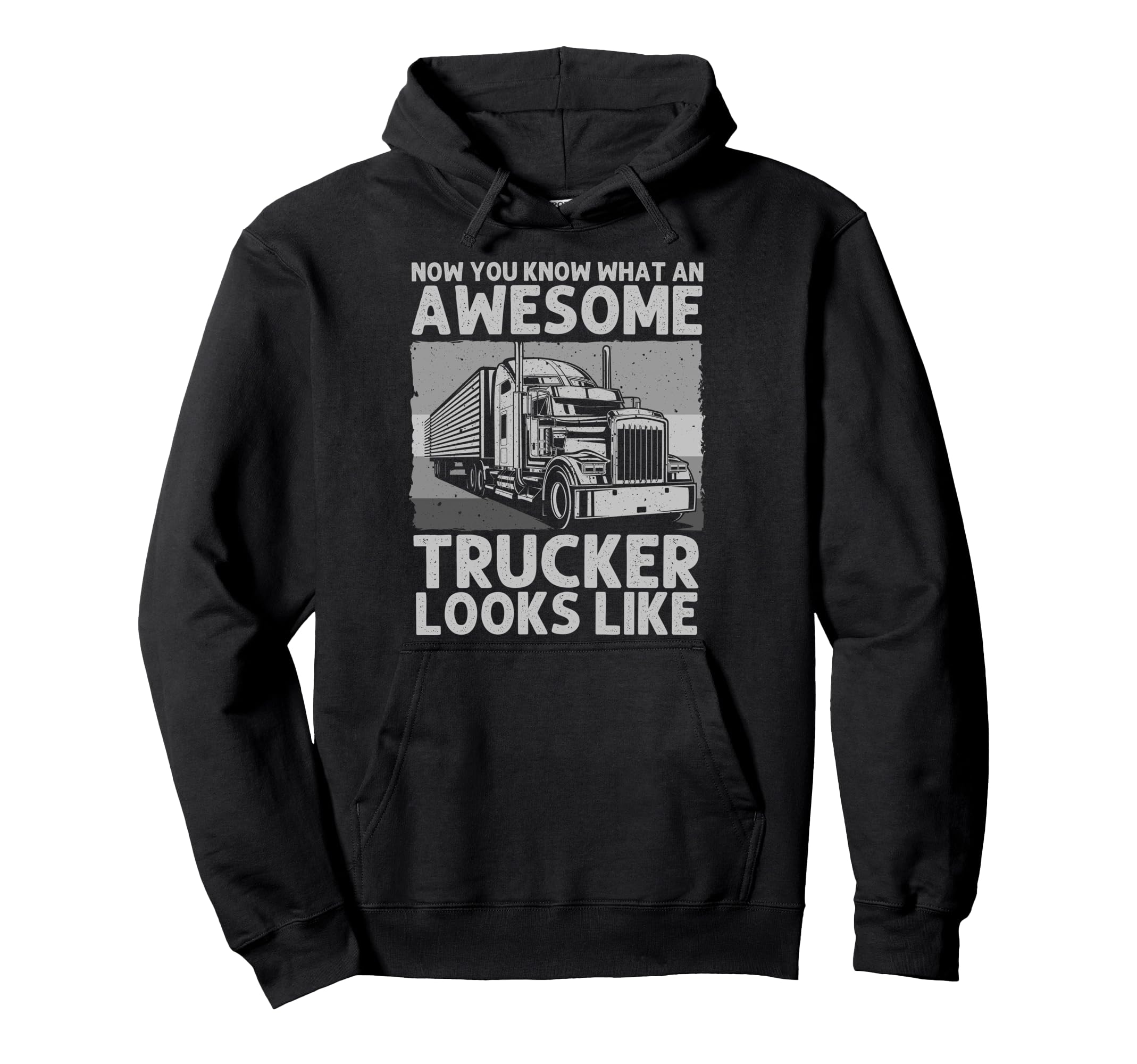 Best Truck Driver Art Dad Trucking Cdl Hoodie - Minimalist Print Men Women - T-Shirt, Sweatshirt, Hoodie