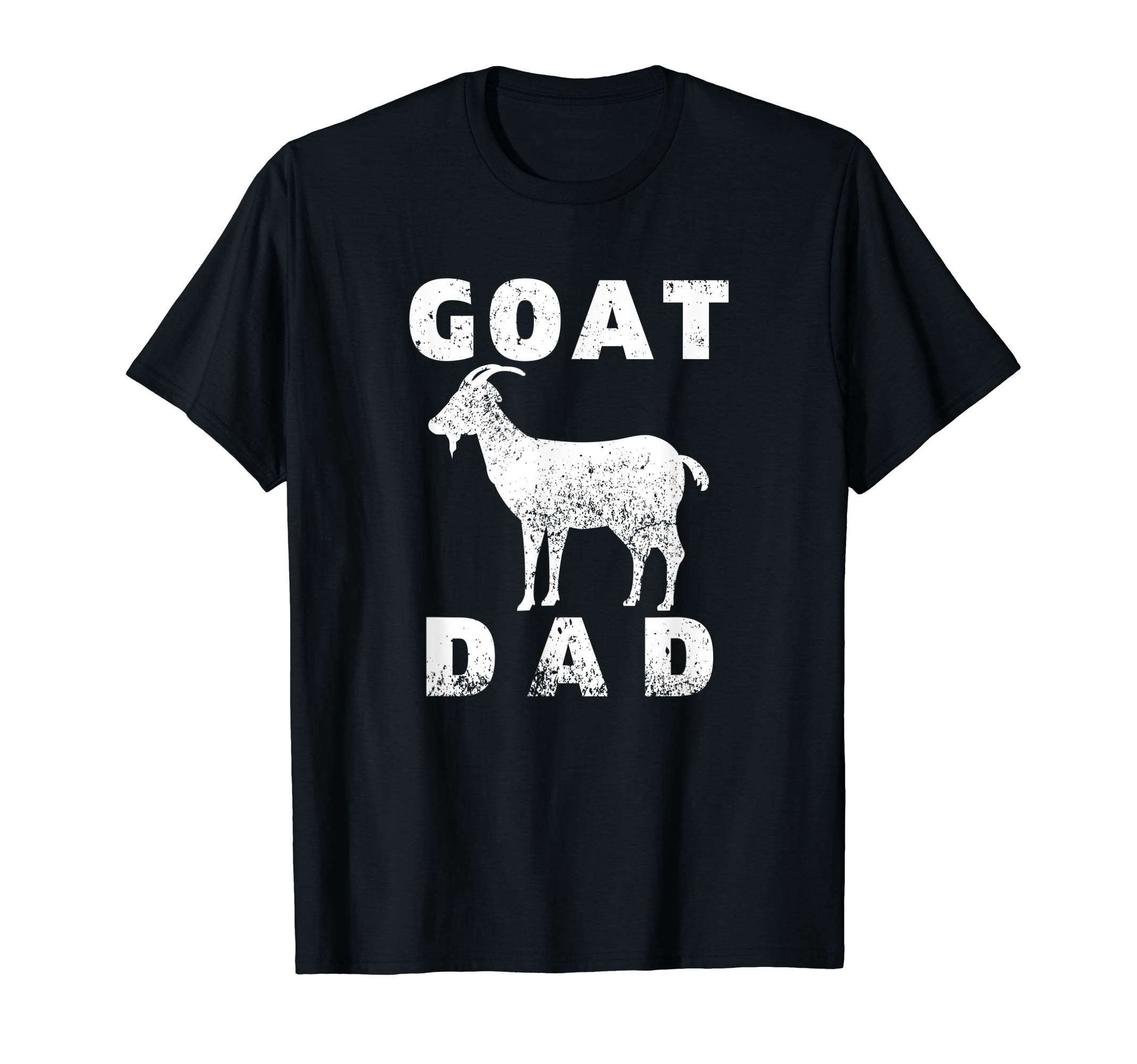 Mens Funny Goat Dad Distressed Gift T-Shirt - Minimalist Print Men Women - T-Shirt, Sweatshirt, Hoodie