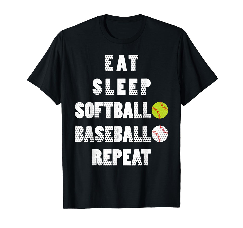 Softball Baseball Repeat Ball Mom T-Shirt - Fun Novelty Design for Adults - T-Shirt, Sweatshirt, Hoodie