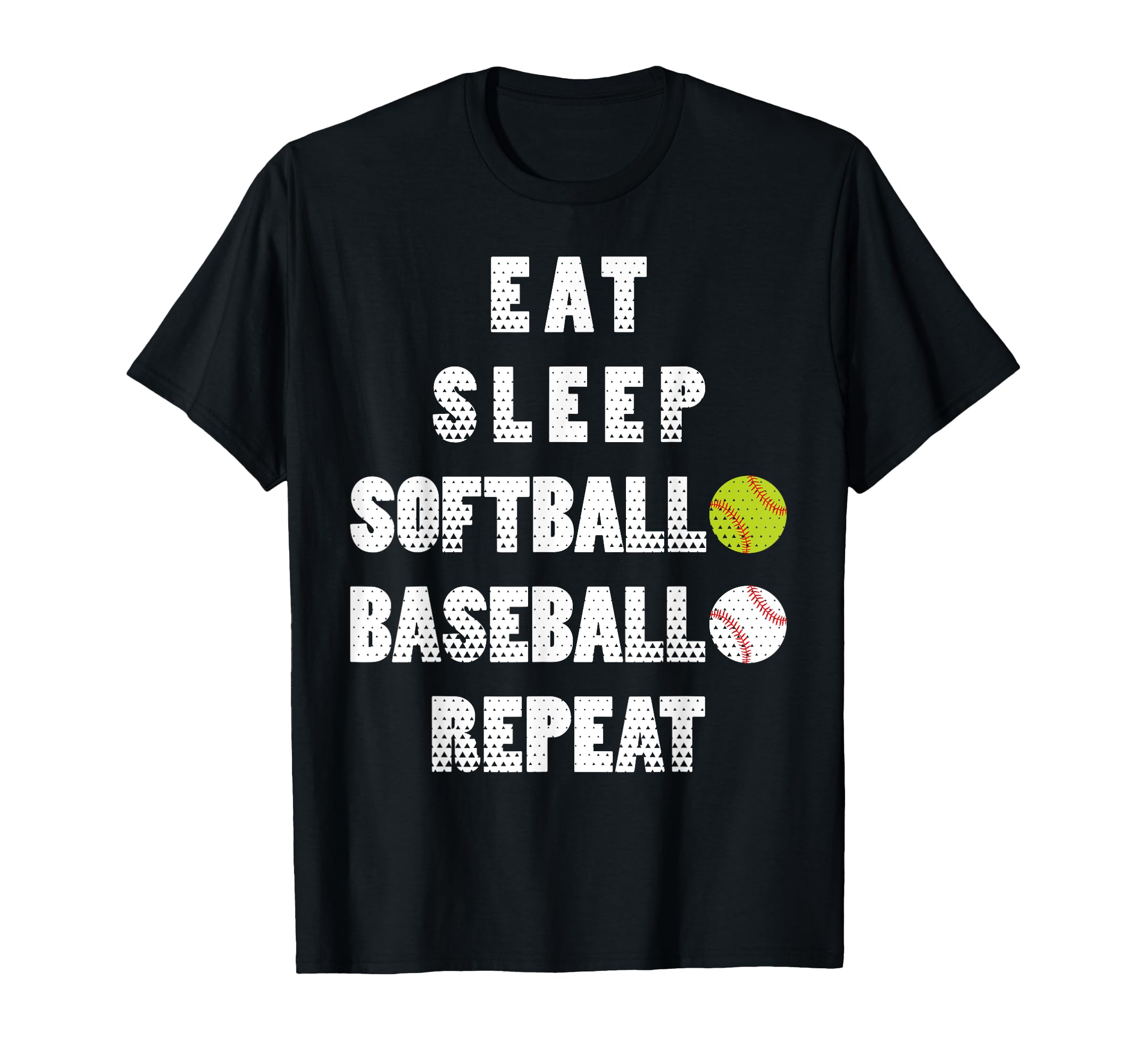 Softball Baseball Repeat Ball Mom T-Shirt - Fun Novelty Design for Adults - T-Shirt, Sweatshirt, Hoodie