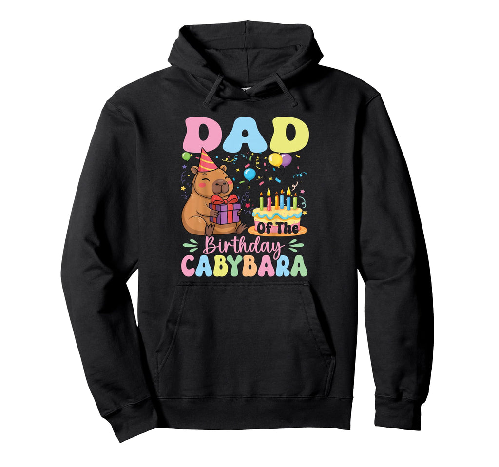 Dad Birthday Capybara Bday Party Family Hoodie - Trendy Graphic for Adults - T-Shirt, Sweatshirt, Hoodie