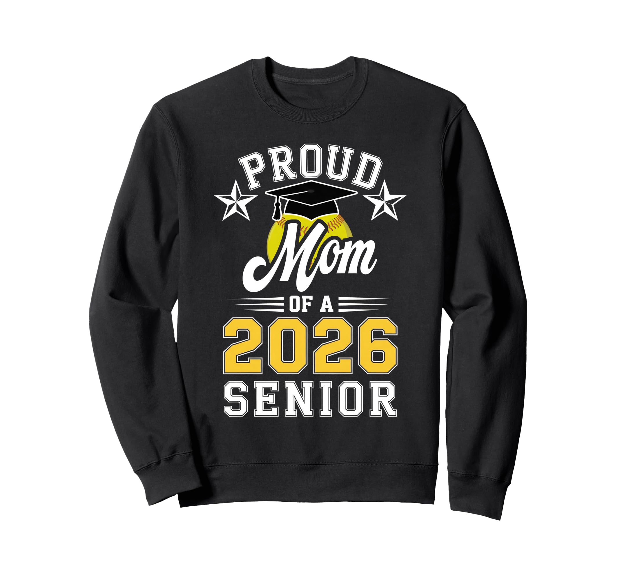 Proud Mom 2026 Senior Softball Sweatshirt - Minimalist Print Men Women - T-Shirt, Sweatshirt, Hoodie