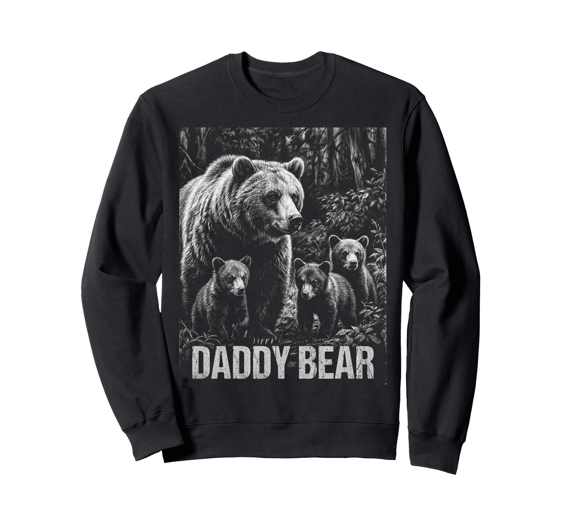 Daddy Bear Family Matching Dad Sweatshirt - Unique Graphic Unisex - T-Shirt, Sweatshirt, Hoodie