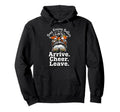 Busy Raising Ballers Arrive Cheer Leave Hoodie - Aesthetic Graphic Unisex - T-Shirt, Sweatshirt, Hoodie