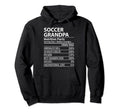 Soccer Grandpa Nutrition Facts Funny Hoodie - Fun Novelty Design Men Women - T-Shirt, Sweatshirt, Hoodie