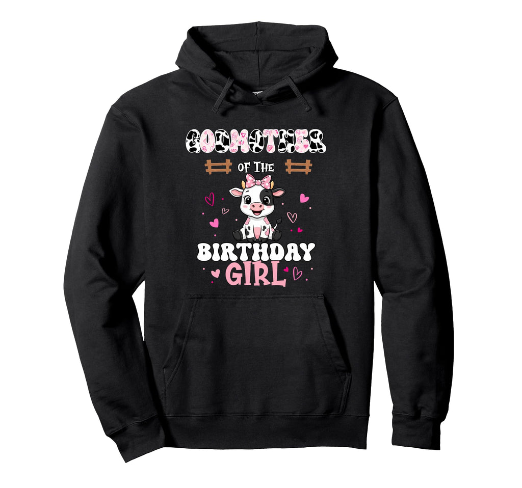Godmother Birthday Farm Cow 1St Birthday Hoodie - Graphic Print Men Women - T-Shirt, Sweatshirt, Hoodie
