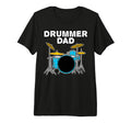 Mens Drummer Dad Fathers Day Drums T-Shirt - Graphic Print Men Women - T-Shirt, Sweatshirt, Hoodie