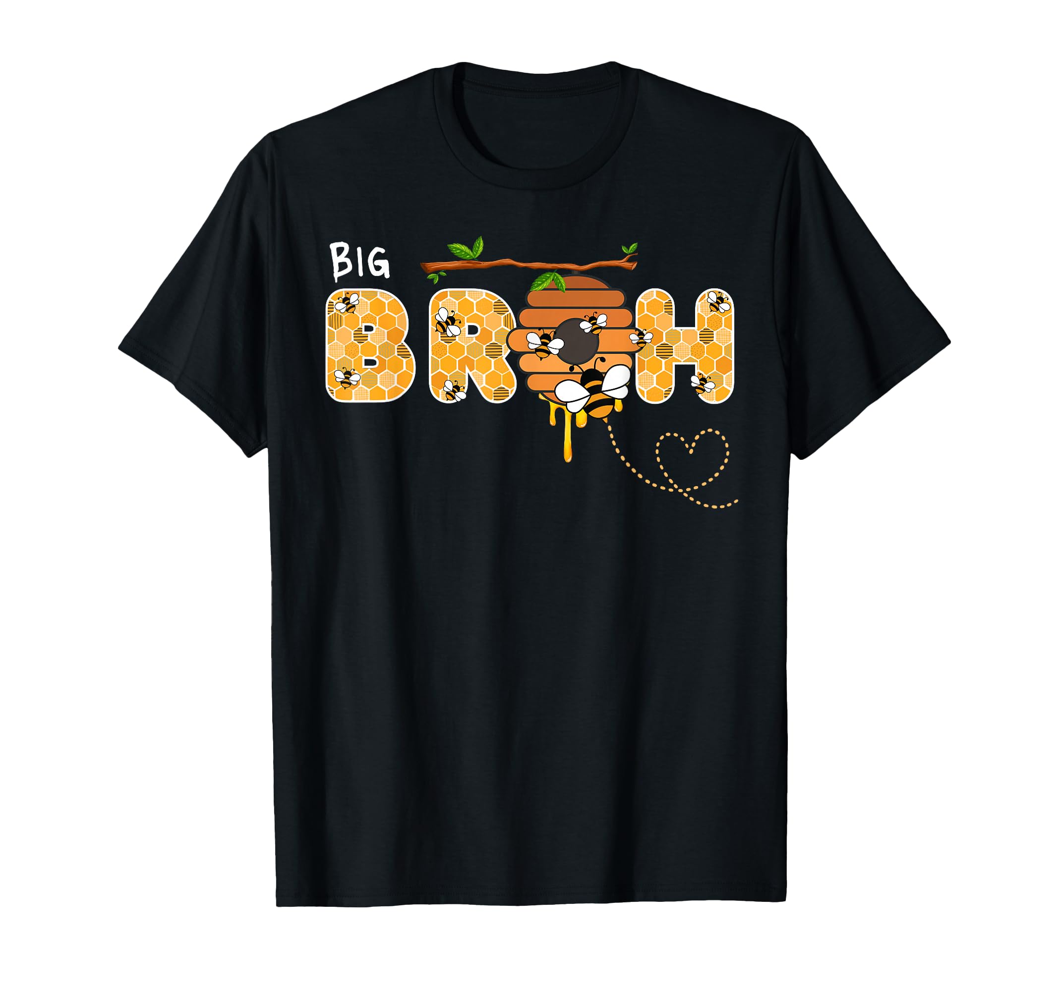 Big Bruh Bee 1St Birthday Brother T-Shirt - Graphic Print Men Women - T-Shirt, Sweatshirt, Hoodie