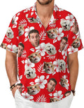 Custom Hawaiian with Face, Personalized Holiday Beach - Adult & Kids T-Shirts, Sweatshirts & Hoodies apparel design preview 1
