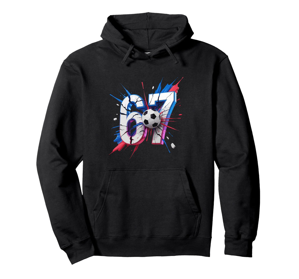 67 Soccer Smash Number Sixty Seven Hoodie - Aesthetic Graphic for Adults - T-Shirt, Sweatshirt, Hoodie