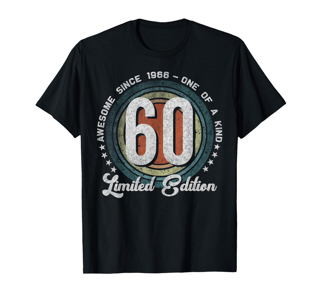 60 Year Old Gifts 1966 60Th Birthday T-Shirt - Custom Art Print Unisex - T-Shirt, Sweatshirt, Hoodie